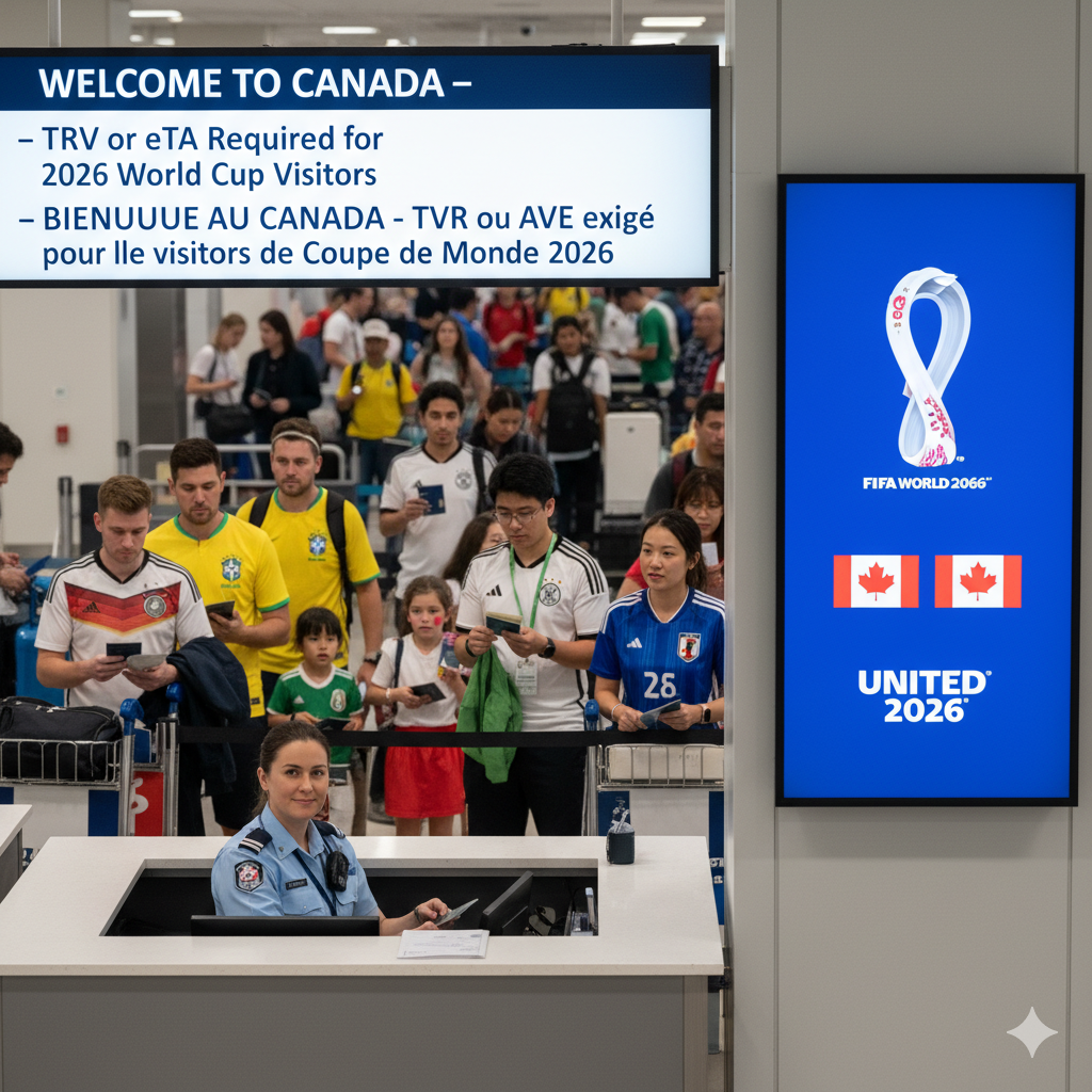 Canada to require TRV or eTA for the 2026 World Cup: apply early to avoid delays